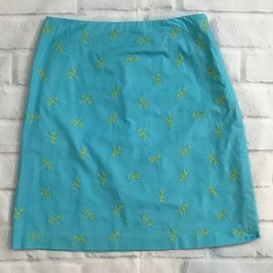 Talbots Dragonfly Skirt